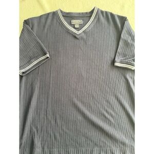 Susquehanna Trail Outfitters ribbed V-neck shirt in gray, size XXL.